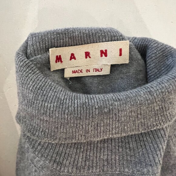 Marni grey mock-neck sweater - Picture 3 of 3